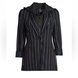 NWOT Tommy Hilfiger Striped Women's Jacket with removable insert and hood